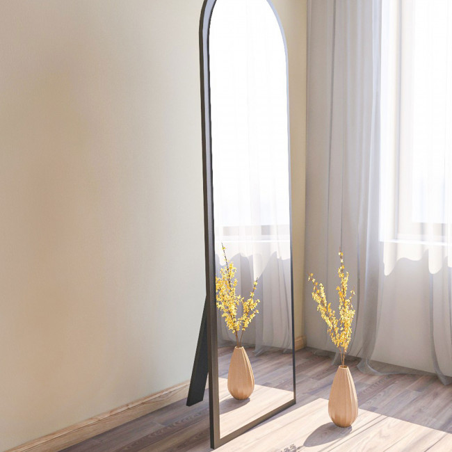 Emri - Miroir sur pieds en bois 50x160cm