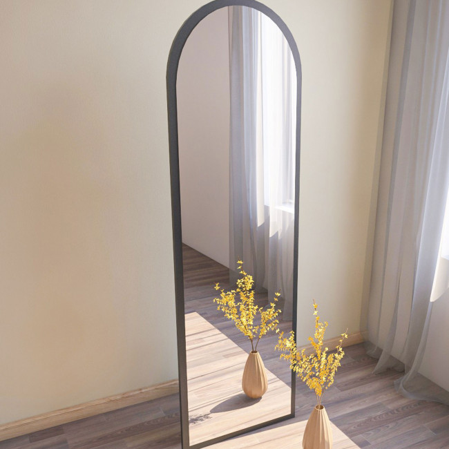 Emri - Miroir sur pieds en bois 50x160cm