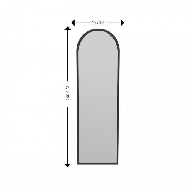 Emri - Miroir sur pieds en bois 50x160cm