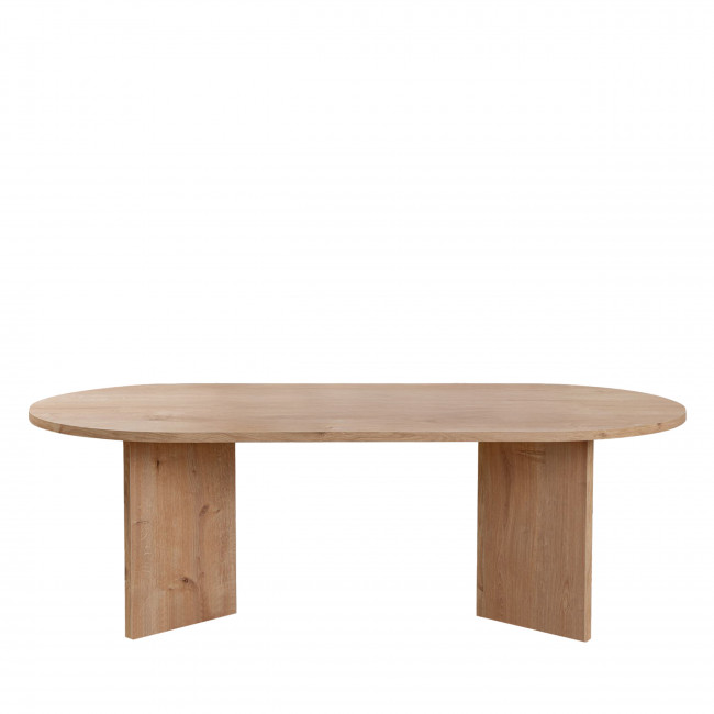 Sam - Table basse ovale en bois 119x60cm 