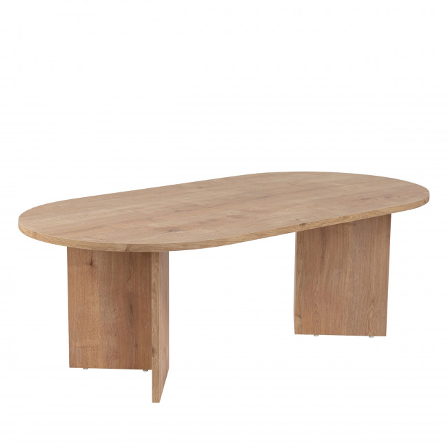 Sam - Table basse ovale en bois 119x60cm 
