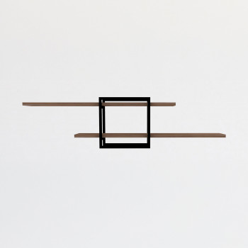 Moa - Étagère murale en bois et métal L120cm