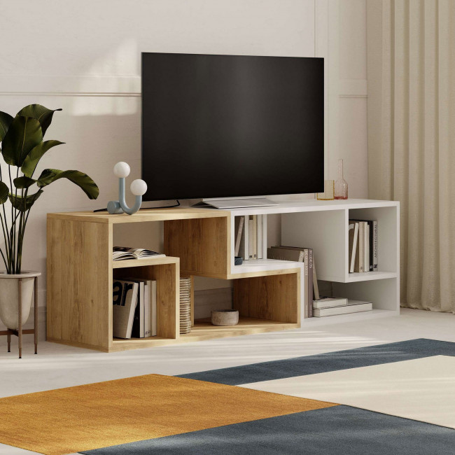 Flex - Meuble TV modulable en bois L145cm