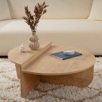 Asya - Lot de 2 tables basses en bois