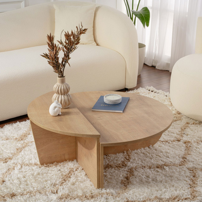 Asya - Lot de 2 tables basses en bois