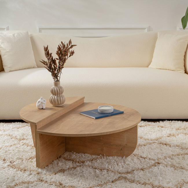 Asya - Lot de 2 tables basses en bois