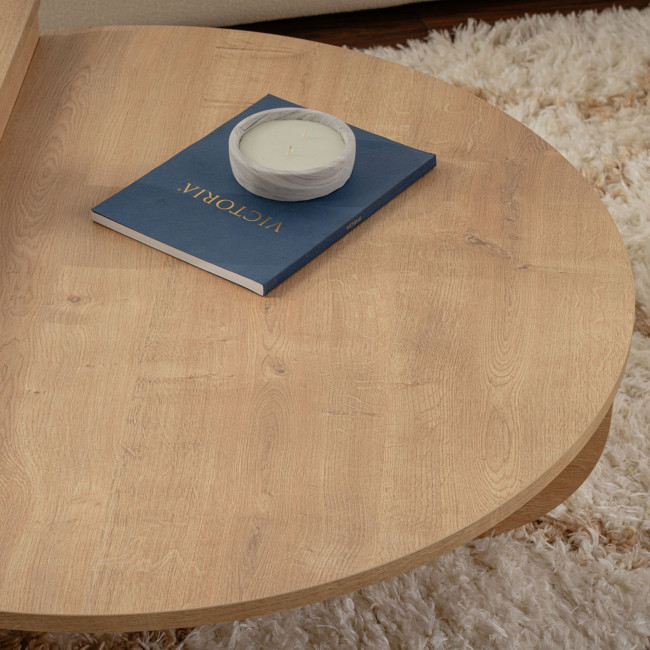 Asya - Lot de 2 tables basses en bois