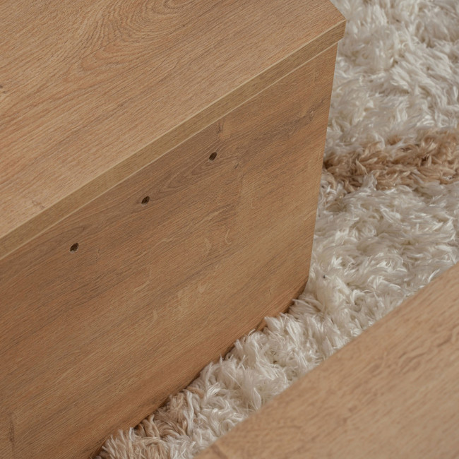 Asya - Lot de 2 tables basses en bois