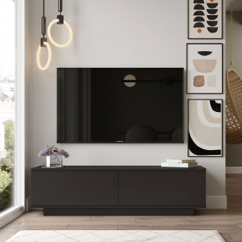 Joe - Meuble TV 2 portes en bois L140cm