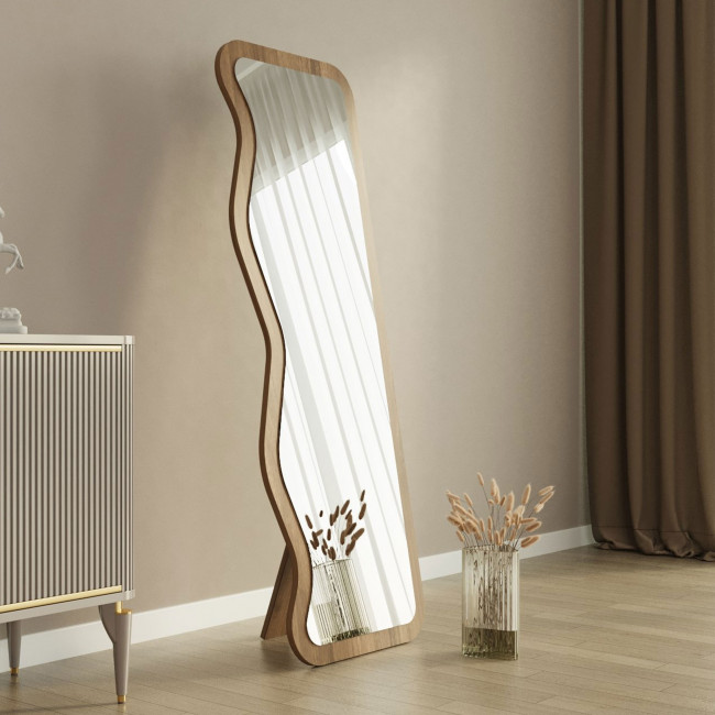 Ronda - Miroir sur pieds en bois 50x190cm