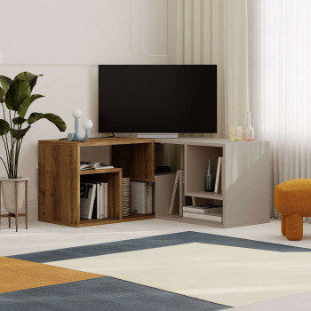 Flex - Meuble TV modulable en bois L145cm