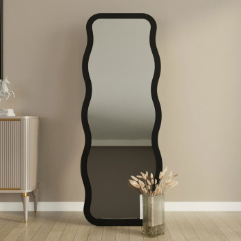 Curvi - Miroir sur pieds en bois 50x160cm