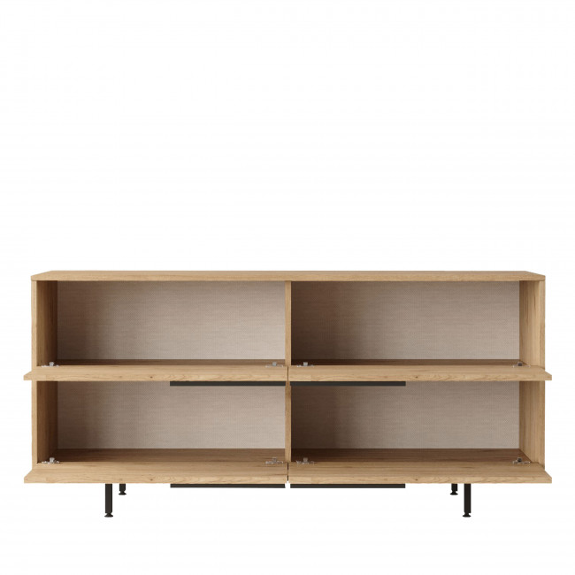 Kai - Buffet 4 portes en bois et métal L160cm