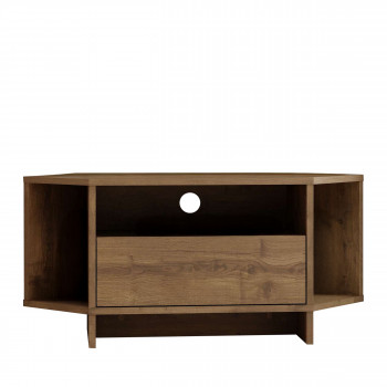 Cano - Meuble TV d'angle 1 porte en bois L95,7cm
