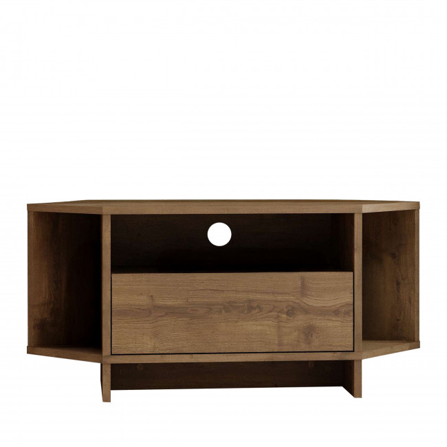 Cano - Meuble TV d'angle 1 porte en bois L95,7cm