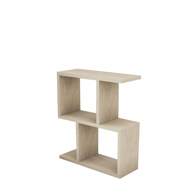 Zed - Table d'appoint effet travertin