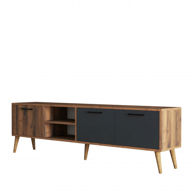 Walt - Meuble TV 3 portes en bois L180cm