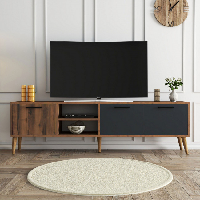 Walt - Meuble TV 3 portes en bois L180cm