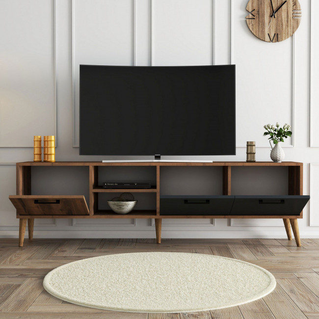 Walt - Meuble TV 3 portes en bois L180cm