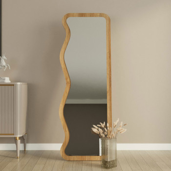 Ronda - Miroir sur pieds en bois 50x160cm