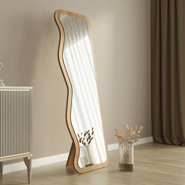 Ronda - Miroir sur pieds en bois 50x160cm