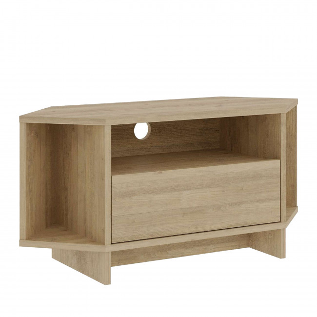 Cano - Meuble TV d'angle 1 porte en bois L95,7cm