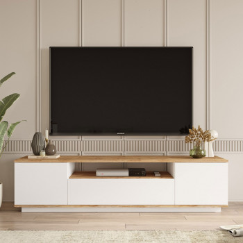 Fritz - Meuble TV 3 portes en bois L180cm