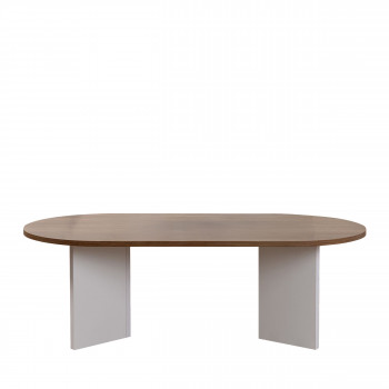 Sam - Table basse ovale en bois 119x60cm