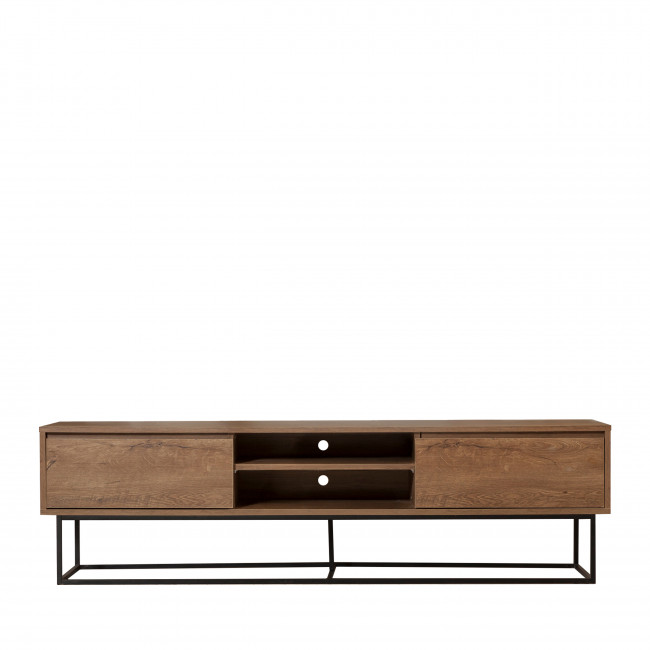 Roa - Meuble TV 2 tiroirs en bois L180cm