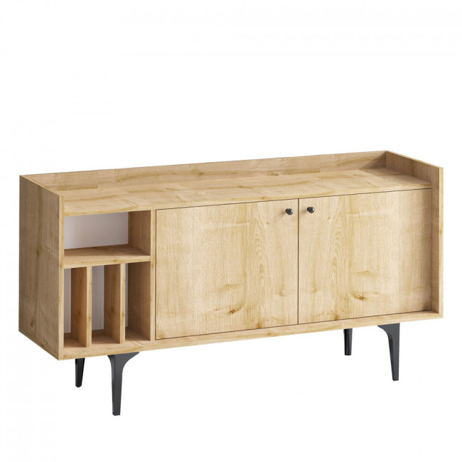 Voy - Buffet 2 portes en bois et métal L150cm