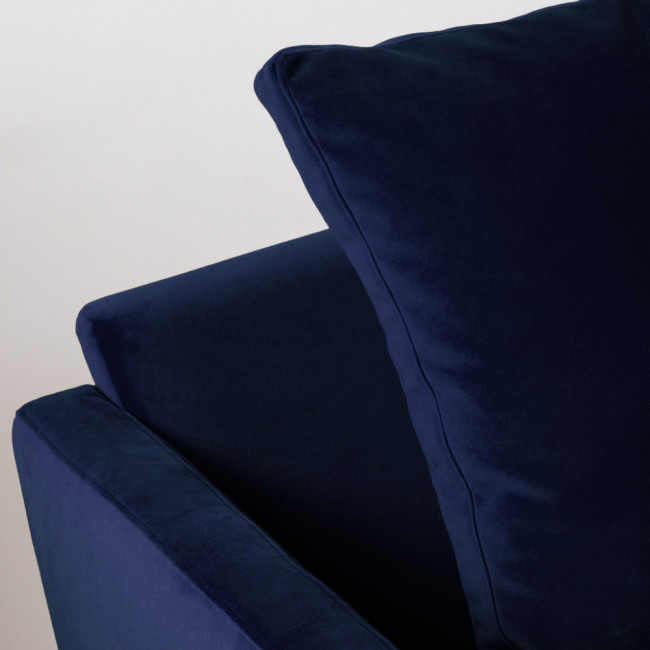 Villabon - Canapé 4 places en velours pieds tournés