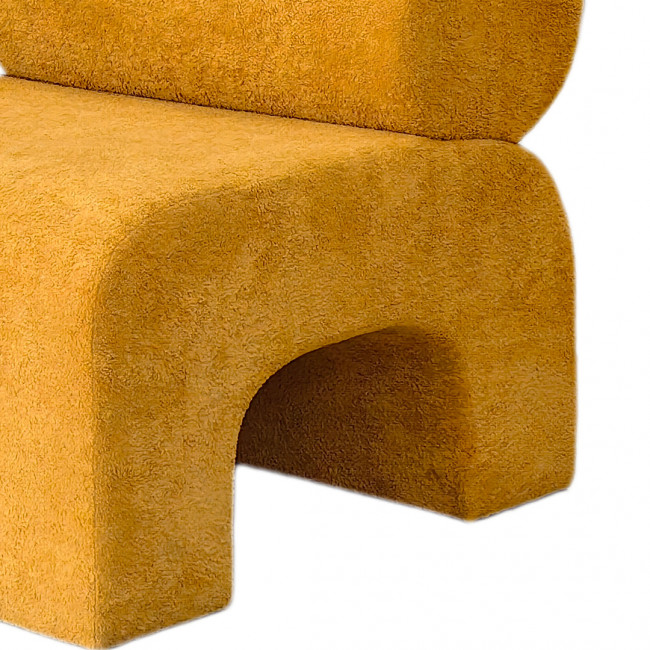 Mour - Fauteuil en tissu bouclette