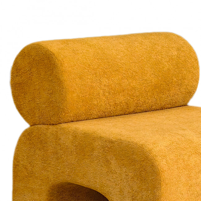 Mour - Fauteuil en tissu bouclette