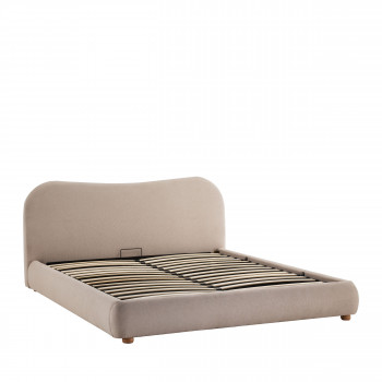Napo - Lit coffre en tissu 160x200cm