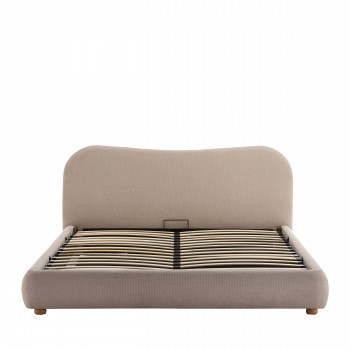 Napo - Lit coffre en tissu 160x200cm