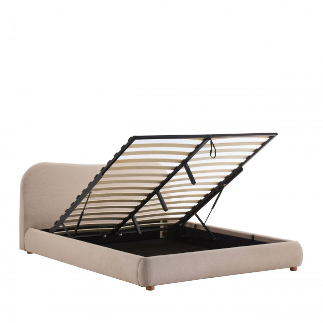 Napo - Lit coffre en tissu 160x200cm