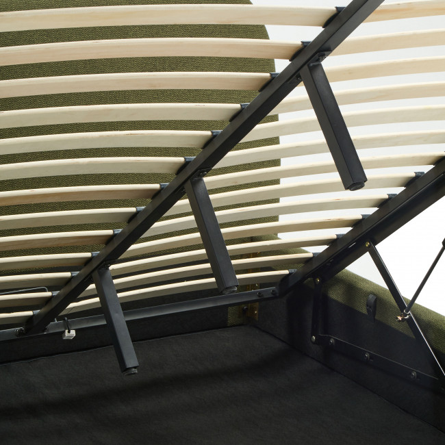 Napo - Lit coffre en tissu 140x190cm