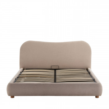 Napo - Lit coffre en tissu 140x190cm