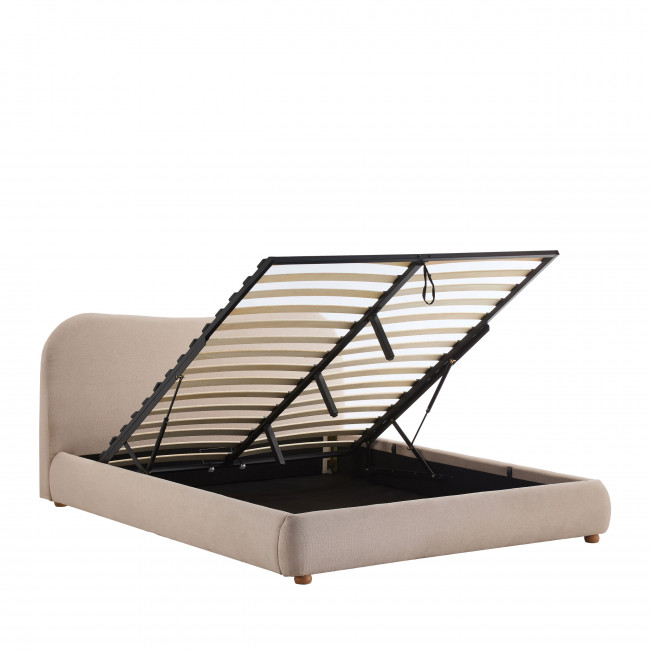 Napo - Lit coffre en tissu 140x190cm