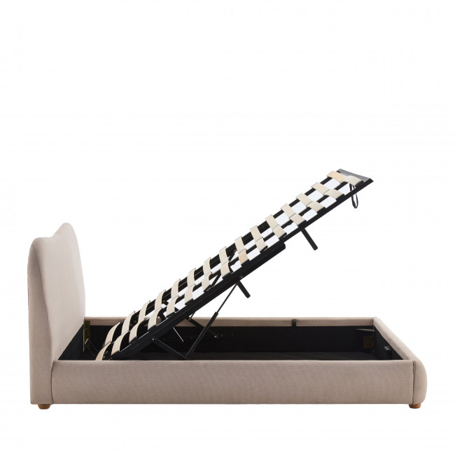 Napo - Lit coffre en tissu 140x190cm