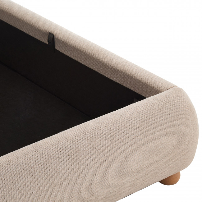 Napo - Lit coffre en tissu 140x190cm