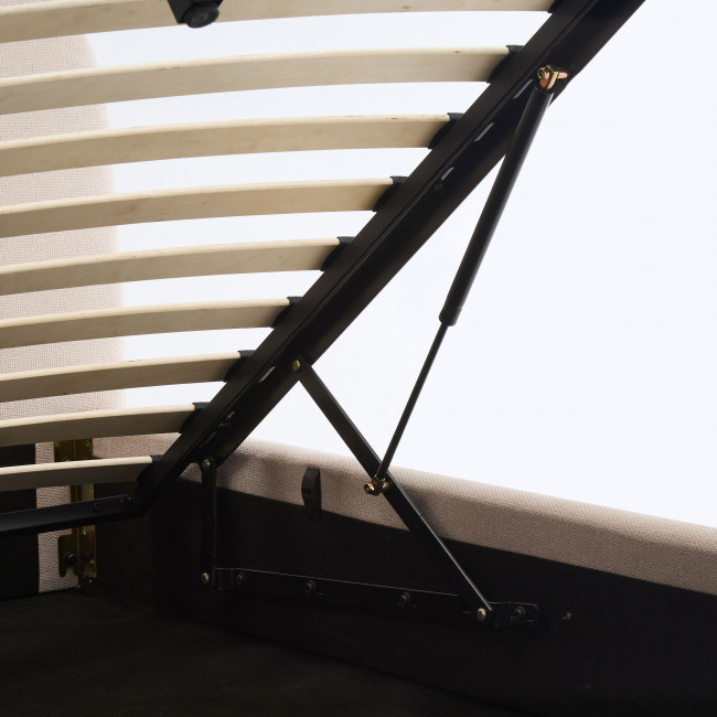 Napo - Lit coffre en tissu 140x190cm