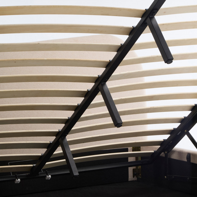 Napo - Lit coffre en tissu 140x190cm