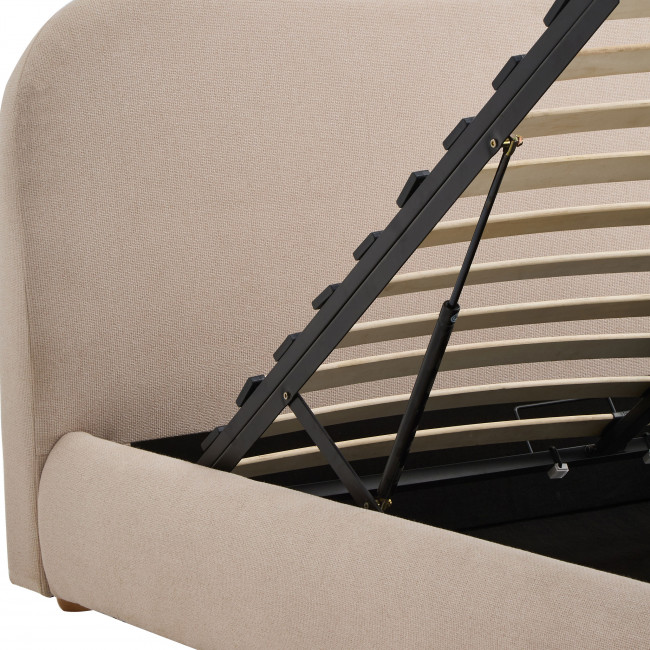 Napo - Lit coffre en tissu 140x190cm