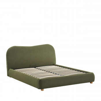 Napo - Lit coffre en tissu 160x200cm