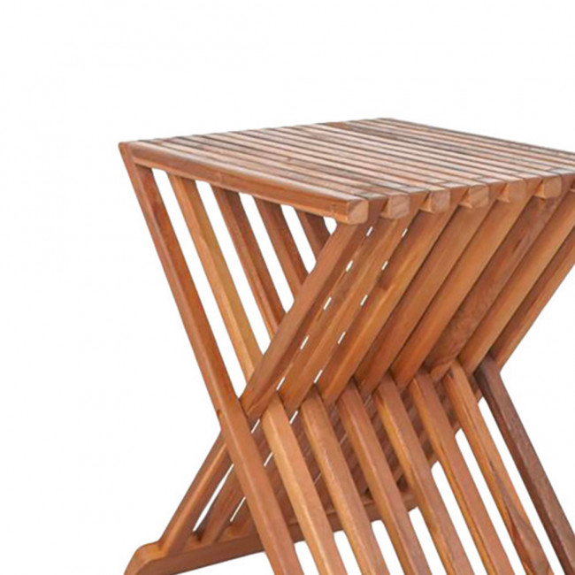 Erto - Tabouret en teck H45cm