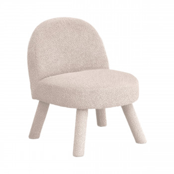 Abica - Fauteuil en tissu chenille