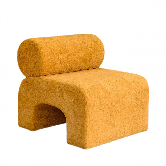 Mour - Fauteuil en tissu bouclette