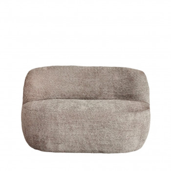 Mo - Banquette 2 places en tissu bouclette