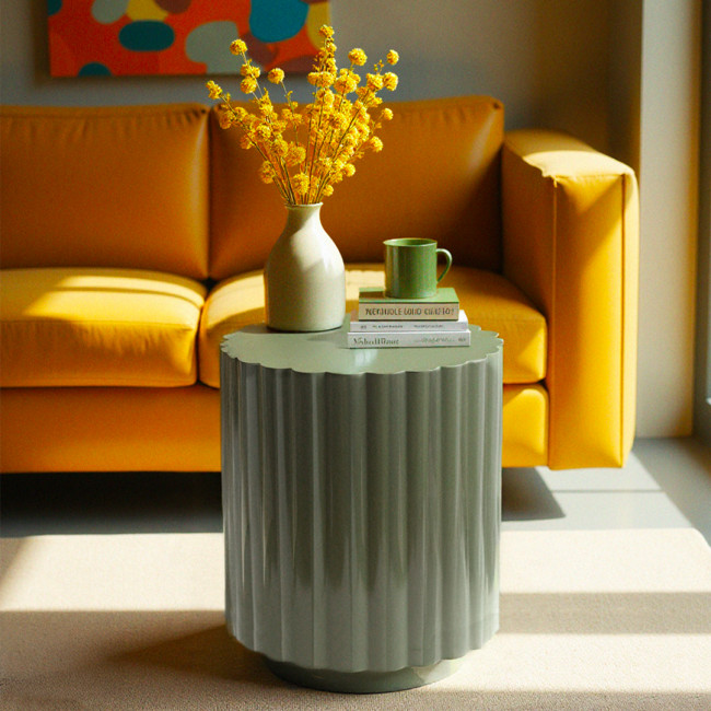 Louise - Table d'appoint ronde en métal ø38,5cm